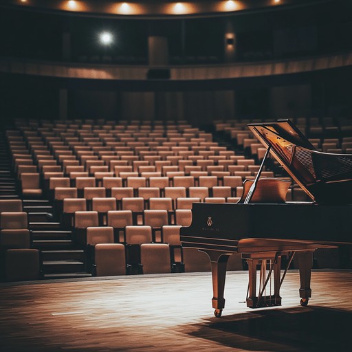 A grand piano in a beautiful concert hall